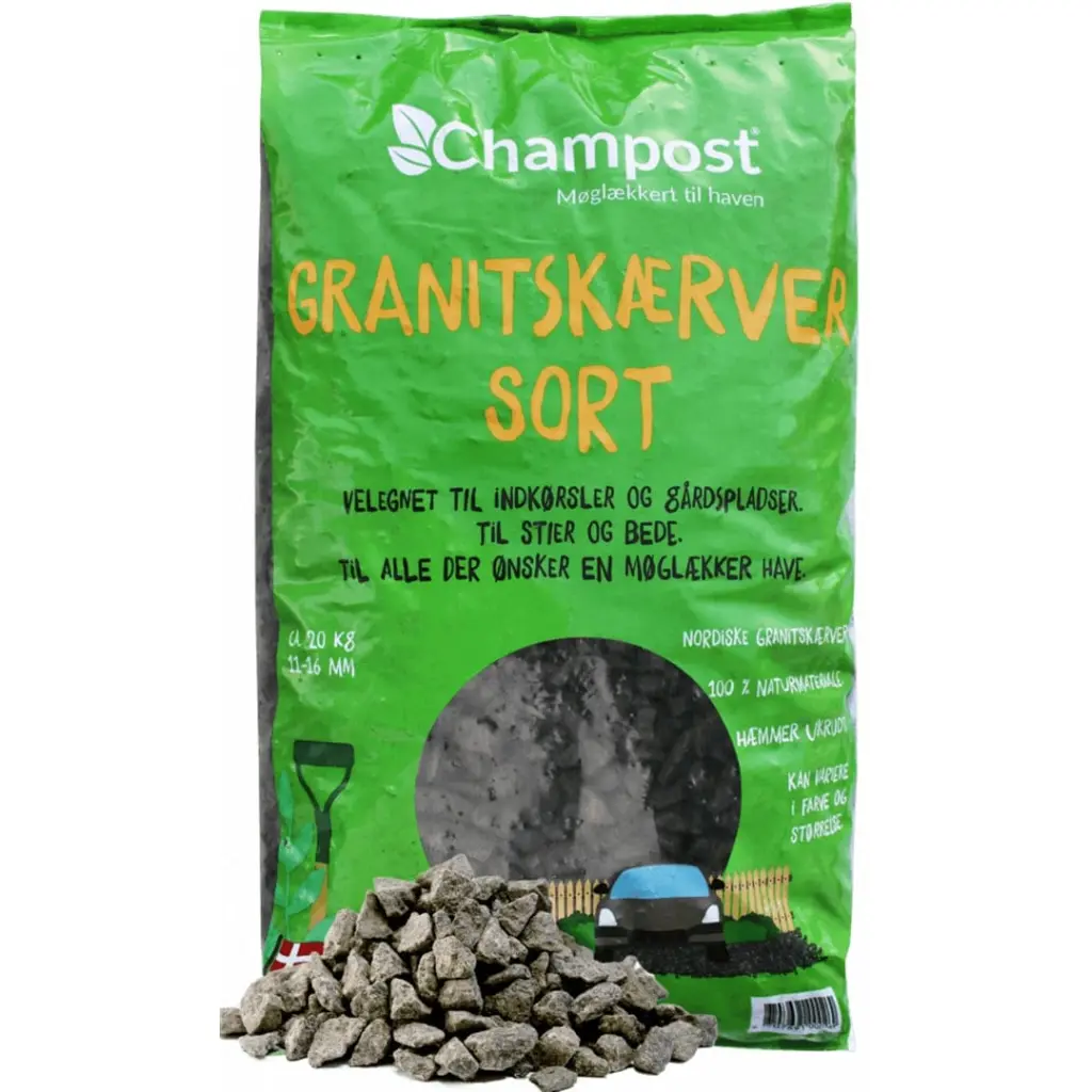 Granitskærver sort