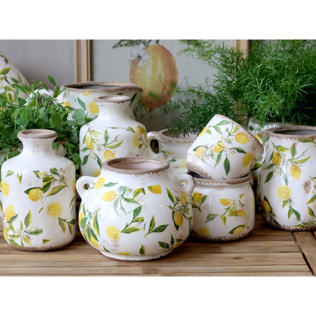 Limone kande m. citronmotiv