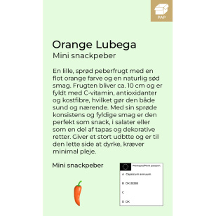 Orange Lubega mini snackpeber