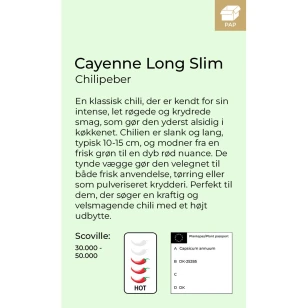 Cayenne Long Slim Chilipeber