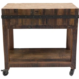 Slagterblok på hjul - L