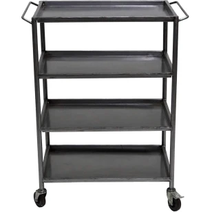 Axel rullebord med 4 hylder